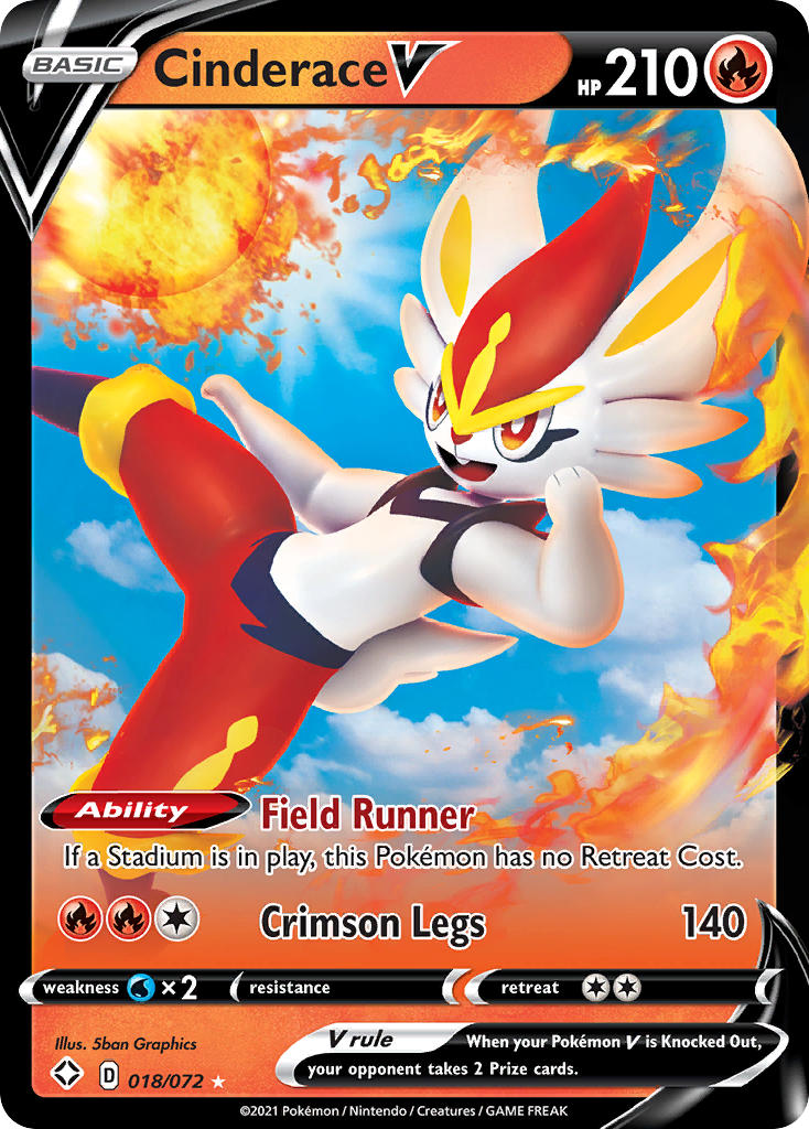 Cinderace V - 018/185 - Vivid Voltage