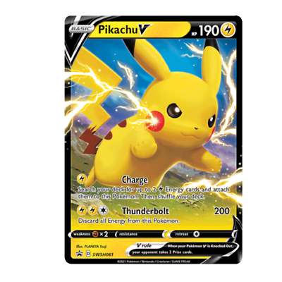 Pikachu V - SWSH061 - Sword & Shield Base Set