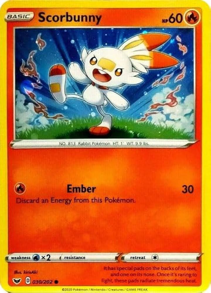Scorbunny - 030/202 - Sword & Shield Base Set