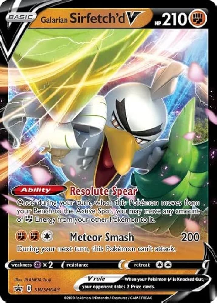 Galarian Sirfetch’d V - SWSH043 - Sword & Shield Base Set
